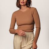 Isla Crewneck in Camel